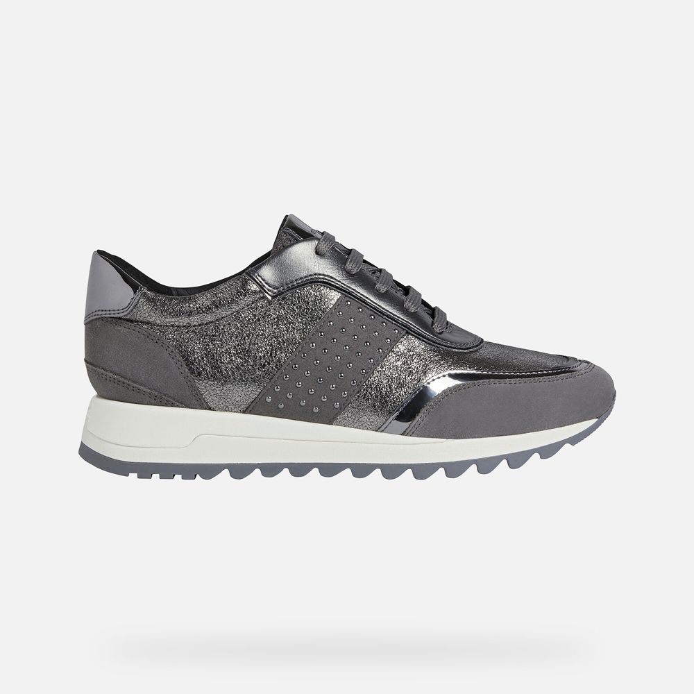 Geox Sneakers Dark Grey Tabelya - Geox Womens Shoes - UNPOXV095